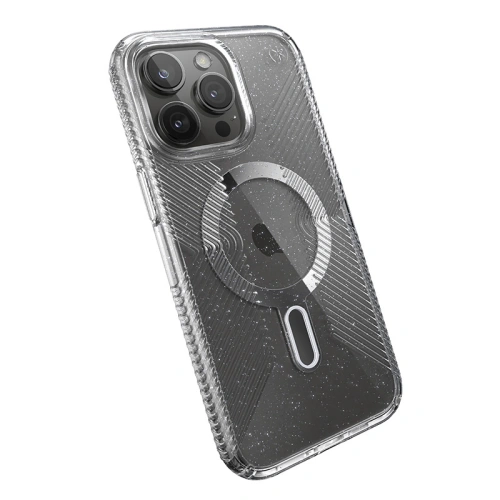 Kup Case Speck Presidio Lux Grip ClickLock MagSafe Apple iPhone 15 Pro Max (Klar/Chrom-Finish/Serene Silber) - SPK539 - {ean13} - Sklep Home Screen