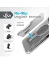 Kup Speck Apple Carcasă Presidio Lux Grip ClickLock MagSafe iPhone 15 Pro Max (Clear/Chrome Finish/Serene Silver) - SPK539 - {ean13} - Sklep Home Screen