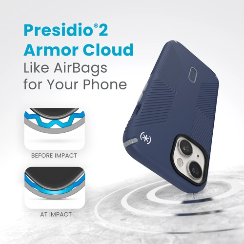 Buy Speck Presidio2 Grip ClickLock MagSafe Apple iPhone 15 (Coastal Blue/Dustgrey/White) - SPK540 - {ean13} - Home Screen Store Europe
