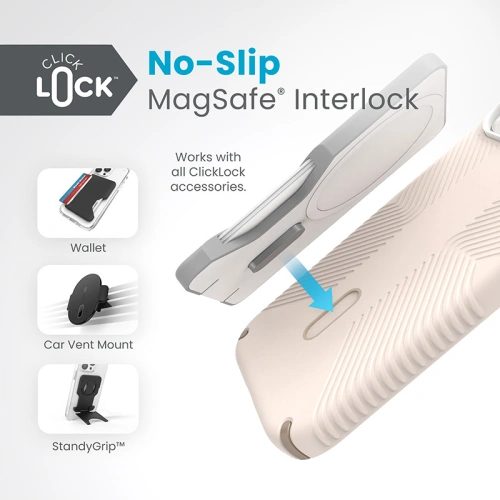 Kup Etui Speck Presidio2 Grip ClickLock MagSafe Apple iPhone 15 (Bleached Bone/Heirloom Gold/Hazel Brown) - SPK541 - {ean13} - Sklep Home Screen