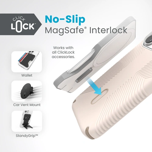 Kup Etui Speck Presidio2 Grip ClickLock MagSafe Apple iPhone 15 Pro (Bleached Bone/Heirloom Gold/Hazel Brown) - SPK542 - {ean13} - Sklep Home Screen