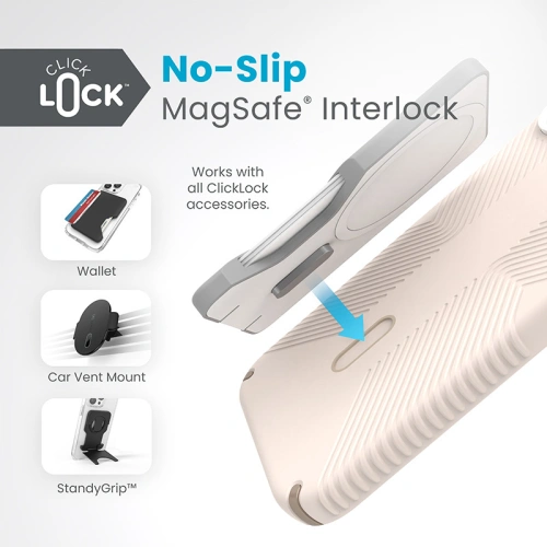 Kup Speck Apple Carcasă Presidio2 Grip ClickLock MagSafe iPhone 15 Plus / 14 Plus (Bleached Bone/Heirloom Gold/Hazel Brown) - SPK543 - {ean13} - Sklep Home Screen