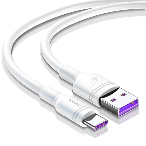Buy Baseus Double Ring USB-A to USB-C for Huawei SuperCharge 5A 0,5m White - BSU392 - {ean13} - Home Screen Store Europe