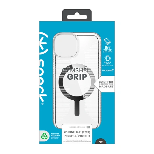 Buy Speck Gemshell Grip MagSafe Apple iPhone 15 (Clear/Chrome Finish) - SPK552 - {ean13} - Home Screen Store Europe