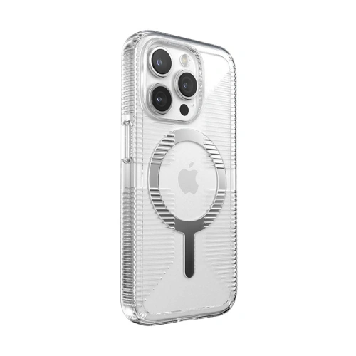 Kup Etui Speck Gemshell Grip MagSafe Apple iPhone 15 Pro (Clear/Chrome Finish) - SPK553 - {ean13} - Sklep Home Screen