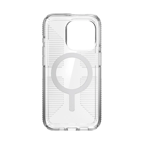 Kup Etui Speck Gemshell Grip MagSafe Apple iPhone 15 Pro (Clear/Chrome Finish) - SPK553 - {ean13} - Sklep Home Screen