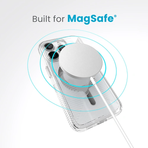 Kup Etui Speck Gemshell Grip MagSafe Apple iPhone 15 Pro (Clear/Chrome Finish) - SPK553 - {ean13} - Sklep Home Screen