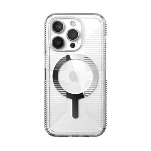 Kup Etui Speck Gemshell Grip MagSafe Apple iPhone 15 Pro (Clear/Chrome Finish) - SPK553 - {ean13} - Sklep Home Screen
