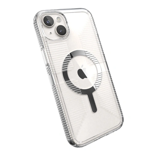 Kup Speck Apple Carcasă Gemshell Grip MagSafe iPhone 15 Plus / 14 Plus (finisaj transparent/crom) - SPK554 - {ean13} - Sklep Home Screen