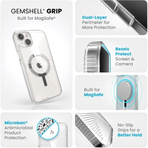 Kup Etui Speck Gemshell Grip MagSafe Apple iPhone 15 Plus / 14 Plus (Clear/Chrome Finish) - SPK554 - {ean13} - Sklep Home Screen