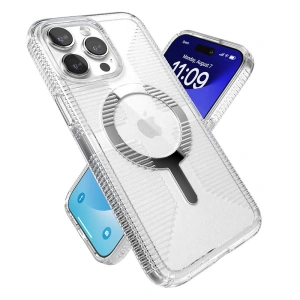 Buy Speck Gemshell Grip MagSafe Apple iPhone 15 Pro Max (Clear/Chrome Finish) - SPK555 - {ean13} - Home Screen Store Europe
