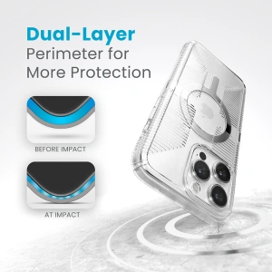 Buy Speck Gemshell Grip MagSafe Apple iPhone 15 Pro Max (Clear/Chrome Finish) - SPK555 - {ean13} - Home Screen Store Europe