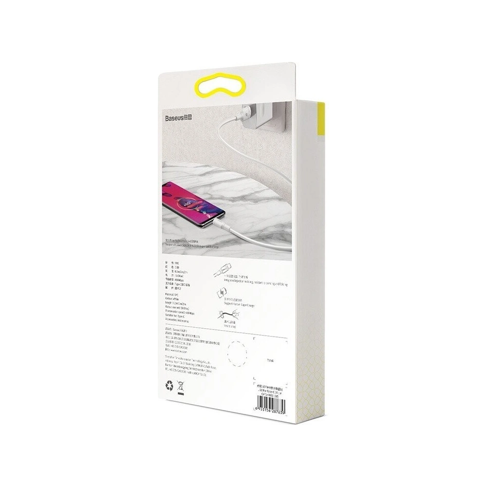 Kabel USB-C Baseus Double Ring do Huawei SuperCharge 5A 0,5m