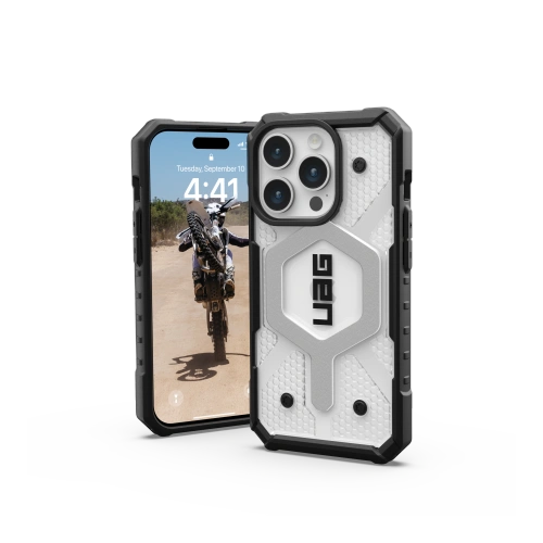 Kup Hülle UAG Urban Armor Gear Pathfinder MagSafe Apple iPhone 15 Pro (ice) - UAG1229 - {ean13} - Sklep Home Screen