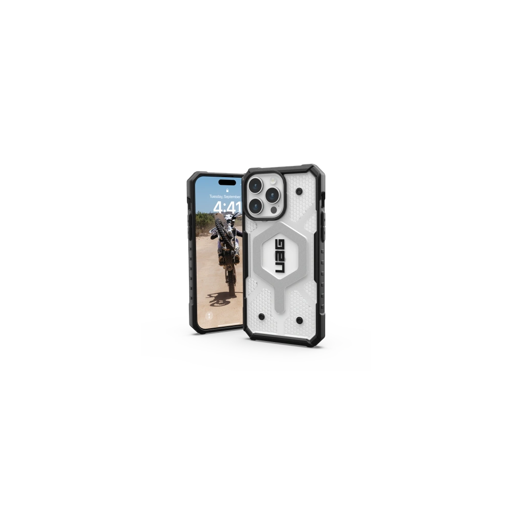 Etui UAG Urban Armor Gear Pathfinder MagSafe Apple iPhone 15 Pro Max (ice)
