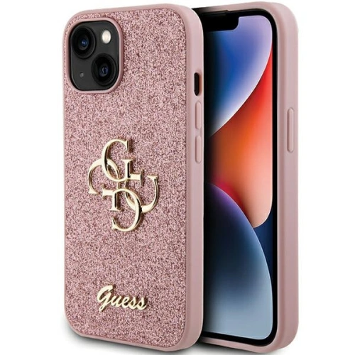Kup Guess Apple Husă GUHCP15MHG4SGP iPhone 15 Plus / 14 Plus hardcase Glitter Script Big 4G roz/roz - GUE2906 - {ean13} - Sklep Home Screen