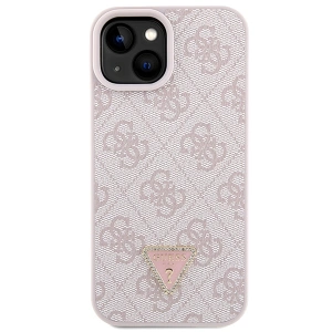 Etui Guess GUHCP15MP4TDSCPP Apple iPhone 15 Plus / 14 Plus hardcase Crossbody 4G Metal Logo różowy/pink