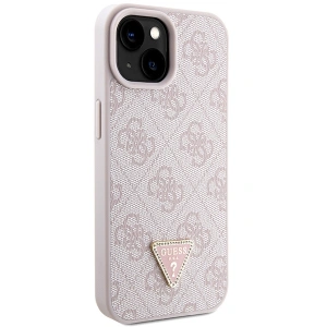 Etui Guess GUHCP15MP4TDSCPP Apple iPhone 15 Plus / 14 Plus hardcase Crossbody 4G Metal Logo różowy/pink