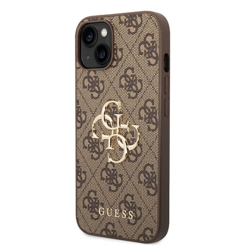 Kup Etui Guess GUHCP15S4GMGBR Apple iPhone 15 hardcase 4G Big Metal Logo brązowy/brown - GUE2911 - {ean13} - Sklep Home Screen
