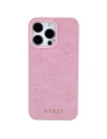 Case Guess GUHCP15SP4EPMP Apple iPhone 15 Hardcase Leder 4G Stamped rosa/pink