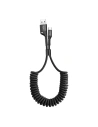 Cablul cu resort USB-C Baseus Spring 1m 2A (negru)