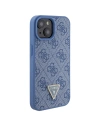 Buy Guess GUHCP15SP4TDPB Apple iPhone 15 hardcase Leather 4G Triangle Strass blue - GUE2915 - {ean13} - Home Screen Store Europe