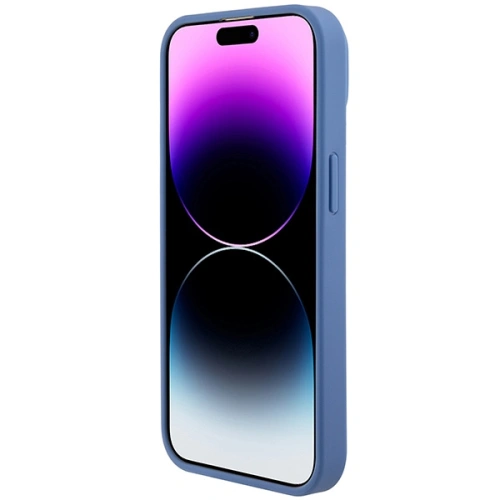Buy Guess GUHCP15SP4TDPB Apple iPhone 15 hardcase Leather 4G Triangle Strass blue - GUE2915 - {ean13} - Home Screen Store Europe
