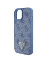 Buy Guess GUHCP15SP4TDPB Apple iPhone 15 hardcase Leather 4G Triangle Strass blue - GUE2915 - {ean13} - Home Screen Store Europe