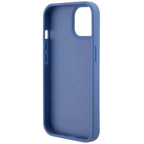 Buy Guess GUHCP15SP4TDPB Apple iPhone 15 hardcase Leather 4G Triangle Strass blue - GUE2915 - {ean13} - Home Screen Store Europe