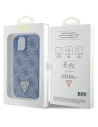 Buy Guess GUHCP15SP4TDPB Apple iPhone 15 hardcase Leather 4G Triangle Strass blue - GUE2915 - {ean13} - Home Screen Store Europe