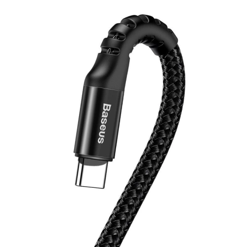 Kup Kabel sprężynowy USB-C Baseus Spring 1m 2A (czarny) - BSU394BLK - {ean13} - Sklep Home Screen