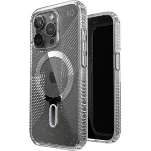 Etui Speck Presidio Lux Grip ClickLock MagSafe Apple iPhone 15 Pro (Clear/Chrome Finish/Serene Silver)