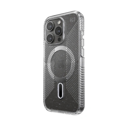 Kup Speck Apple Carcasă Presidio Lux Grip ClickLock MagSafe iPhone 15 Pro (Transparent/Finisaj cromat/Serene Silver) - SPK556 - {ean13} - Sklep Home Screen