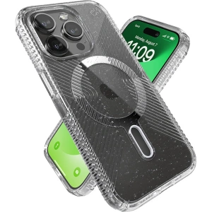 Etui Speck Presidio Lux Grip ClickLock MagSafe Apple iPhone 15 Pro (Clear/Chrome Finish/Serene Silver)