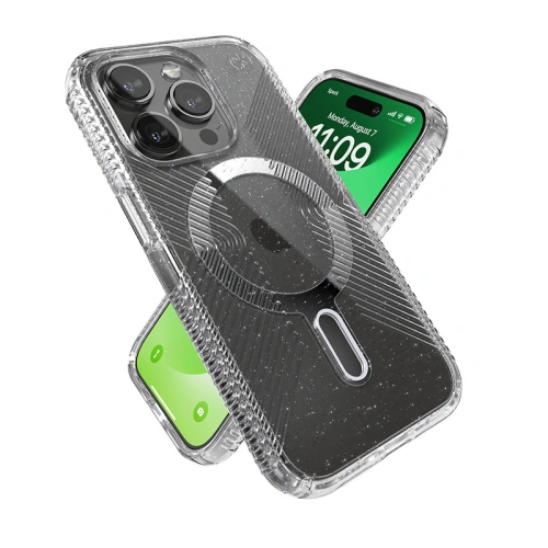 Kup Speck Apple Carcasă Presidio Lux Grip ClickLock MagSafe iPhone 15 Pro (Transparent/Finisaj cromat/Serene Silver) - SPK556 - {ean13} - Sklep Home Screen