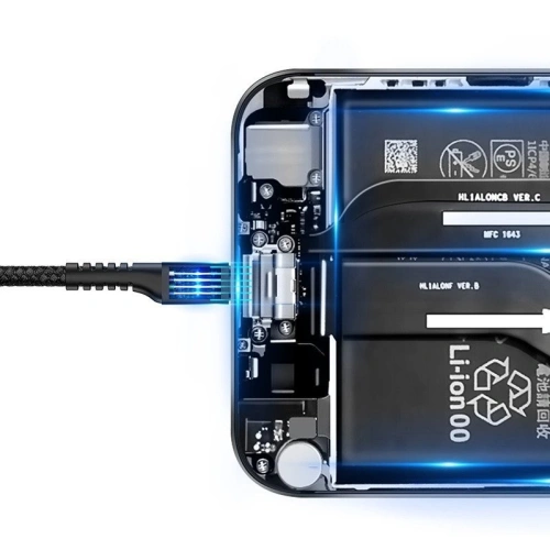 Kup Kabel sprężynowy USB-C Baseus Spring 1m 2A (czarny) - BSU394BLK - {ean13} - Sklep Home Screen