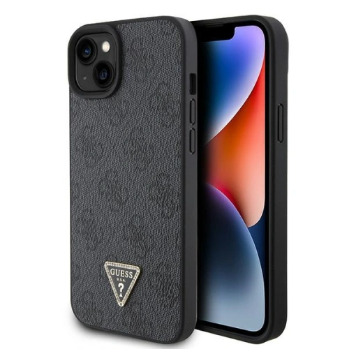 Kup Guess Apple Geantă GUHCP15SP4TDPK iPhone 15 hardcase piele 4G Diamond Triangle negru/negru - GUE2916 - {ean13} - Sklep Home Screen