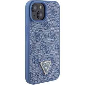 Etui Guess GUHCP15SP4TDSCPB Apple iPhone 15 hardcase Crossbody 4G Metal Logo niebieski/blue
