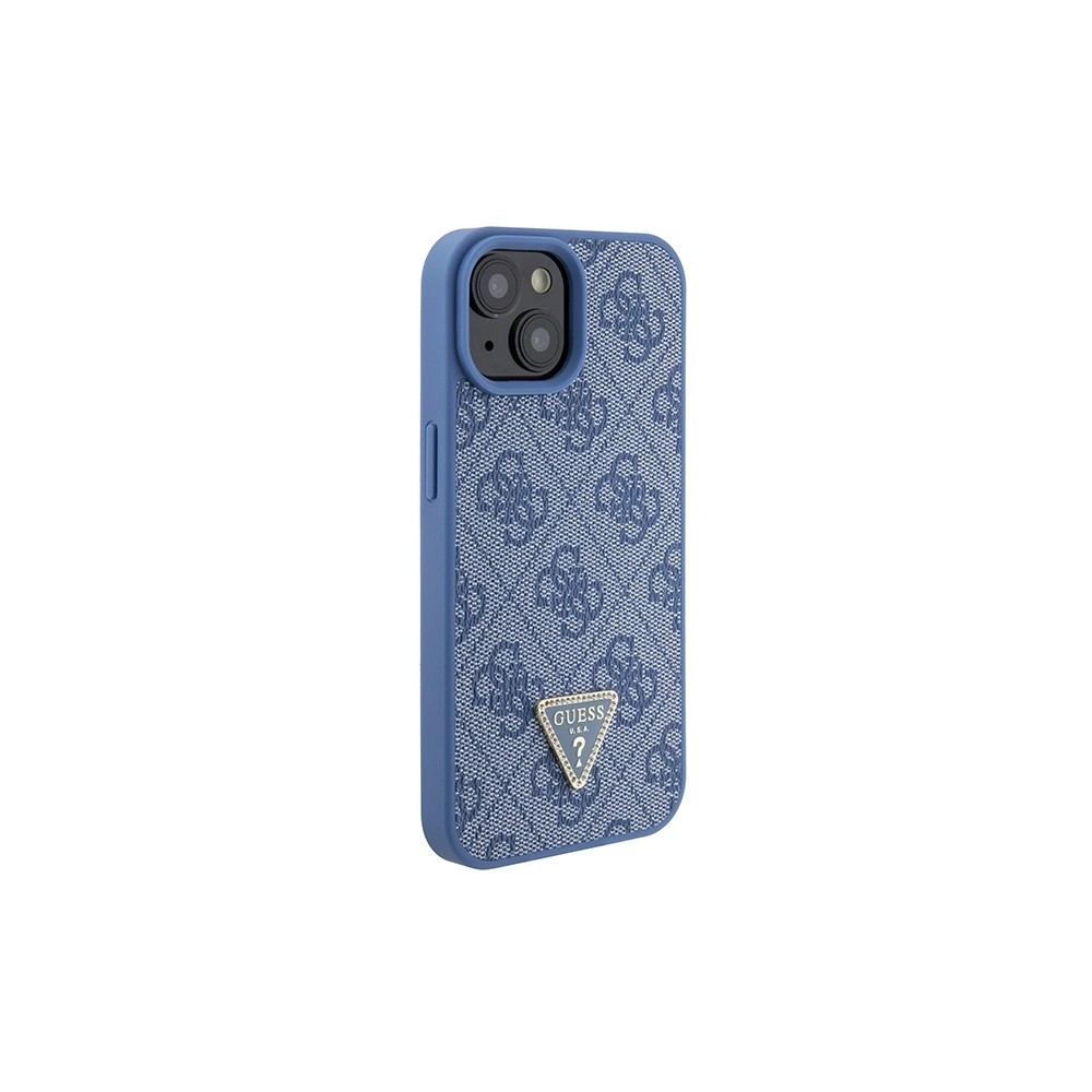 Etui Guess GUHCP15SP4TDSCPB Apple iPhone 15 hardcase Crossbody 4G Metal Logo niebieski/blue