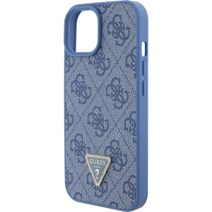 Etui Guess GUHCP15SP4TDSCPB Apple iPhone 15 hardcase Crossbody 4G Metal Logo niebieski/blue