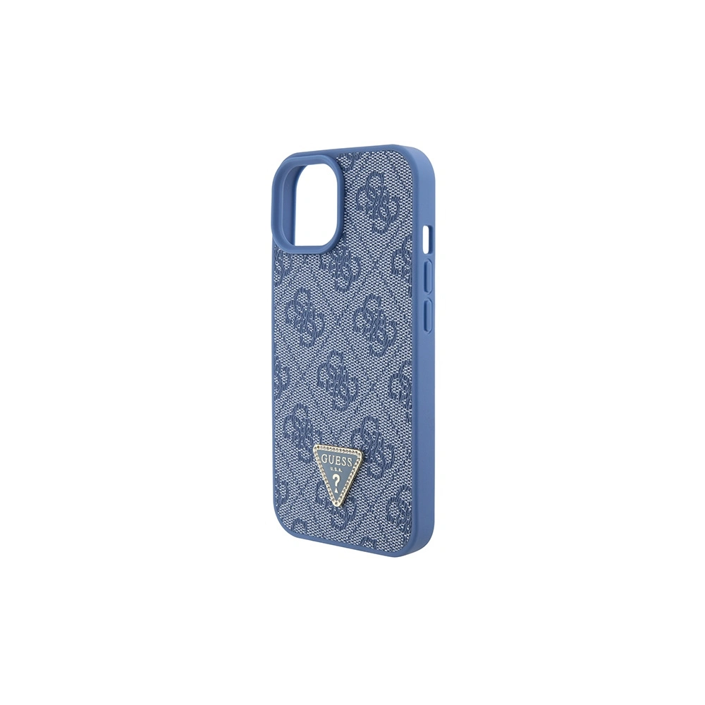 Etui Guess GUHCP15SP4TDSCPB Apple iPhone 15 hardcase Crossbody 4G Metal Logo niebieski/blue