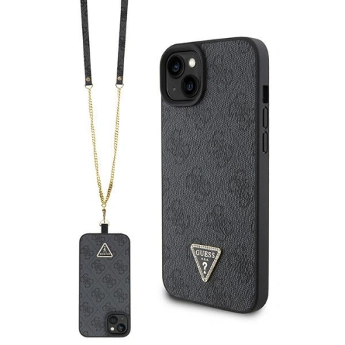 Kup Case Guess GUHCP15SP4TDSCPK Apple iPhone 15 Hardcase Crossbody 4G Metall-Logo schwarz/black - GUE2918 - {ean13} - Sklep Home Screen