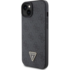 Etui Guess GUHCP15SP4TDSCPK Apple iPhone 15 hardcase Crossbody 4G Metal Logo czarny/black