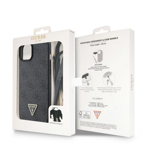 Kup Case Guess GUHCP15SP4TDSCPK Apple iPhone 15 Hardcase Crossbody 4G Metall-Logo schwarz/black - GUE2918 - {ean13} - Sklep Home Screen