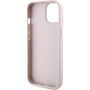 Etui Guess GUHCP15SP4TDSCPP Apple iPhone 15 hardcase Crossbody 4G Metal Logo różowy/pink