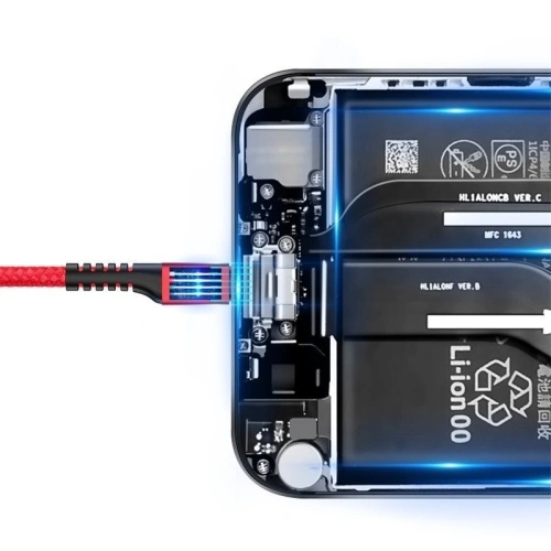 Kup Cablul de primăvară USB-C Baseus Spring 1m 2A (roșu) - BSU395RED - {ean13} - Sklep Home Screen