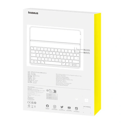 Buy Baseus Brilliance Apple iPad 10.9 2022 (10th gen) magnetic keyboard case (black) - BSU4596 - {ean13} - Home Screen Store Europe
