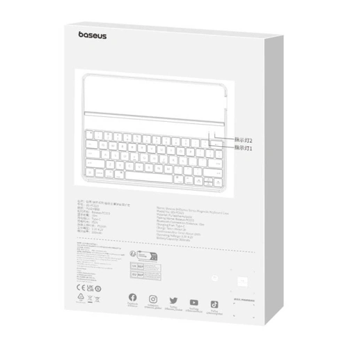 Kup Baseus Apple Husă magnetică cu tastatură Brilliance iPad Air 10.9 2020/2022 (generația a 4-a și a 5-a) / iPad Air 11 2024 (generația a 6-a) (negru) - BSU4597 - {ean13} - Sklep Home Screen