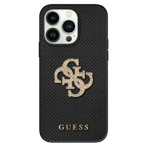 Kup Case Guess GUHCP15SPSP4LGK Apple iPhone 15 Hardcase Leder Perforiert 4G Glitter Logo schwarz/black - GUE2924 - {ean13} - Sklep Home Screen