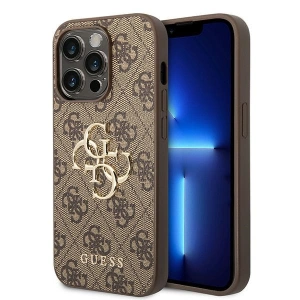 Buy Guess GUHCP15X4GMGBR Apple iPhone 15 Pro Max hardcase 4G Big Metal Logo brown - GUE2925 - {ean13} - Home Screen Store Europe